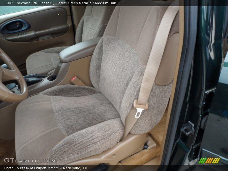 Forest Green Metallic / Medium Oak 2002 Chevrolet TrailBlazer LS