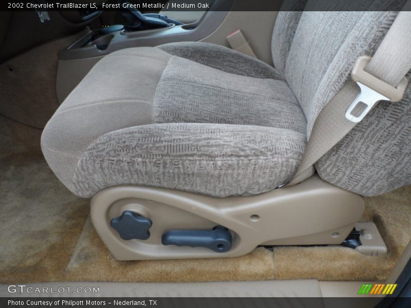 Forest Green Metallic / Medium Oak 2002 Chevrolet TrailBlazer LS