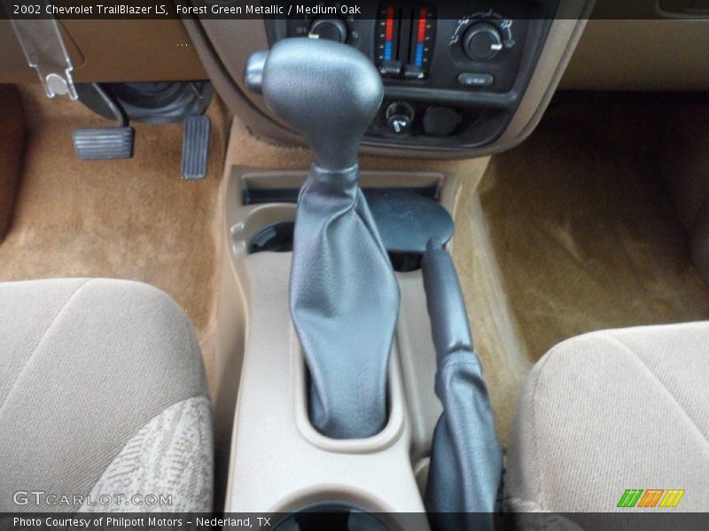 Forest Green Metallic / Medium Oak 2002 Chevrolet TrailBlazer LS