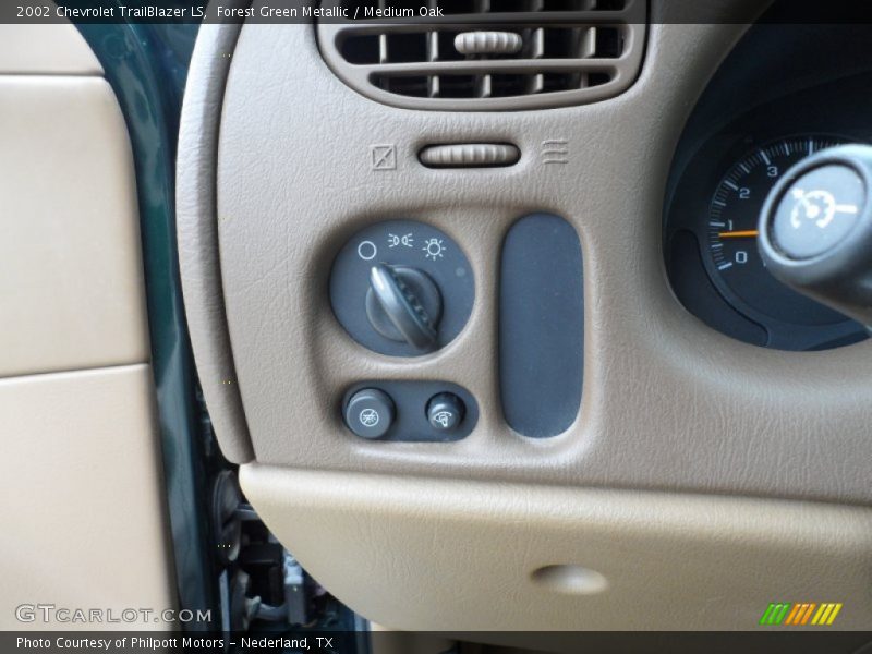 Forest Green Metallic / Medium Oak 2002 Chevrolet TrailBlazer LS