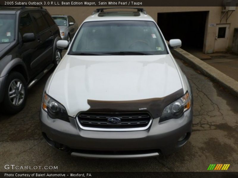 Satin White Pearl / Taupe 2005 Subaru Outback 3.0 R L.L. Bean Edition Wagon