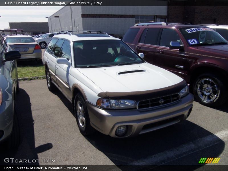 Glacier White / Gray 1999 Subaru Legacy Outback Wagon