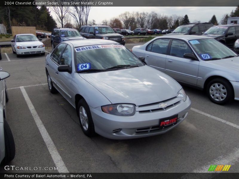 Ultra Silver Metallic / Graphite 2004 Chevrolet Cavalier Sedan