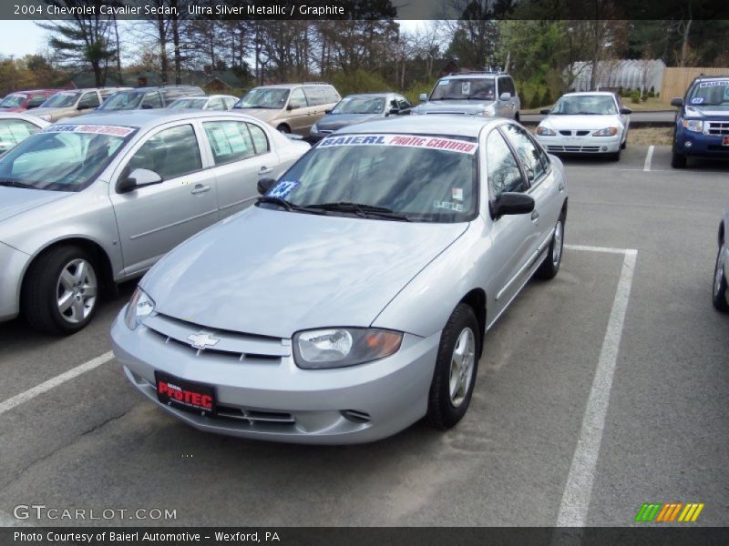Ultra Silver Metallic / Graphite 2004 Chevrolet Cavalier Sedan