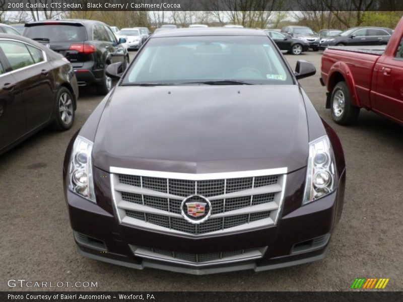 Black Cherry / Cashmere/Cocoa 2008 Cadillac CTS Sedan