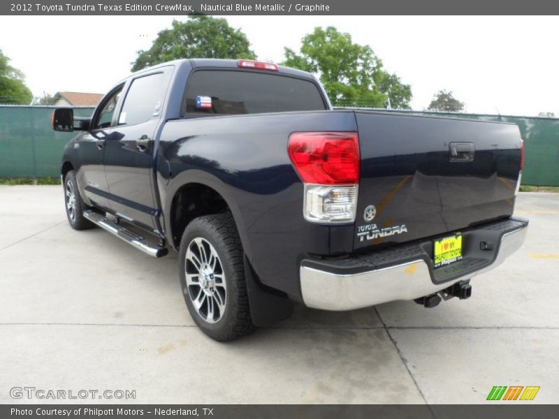 Nautical Blue Metallic / Graphite 2012 Toyota Tundra Texas Edition CrewMax