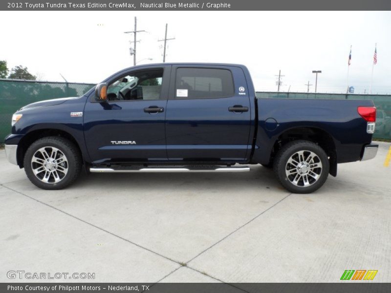 Nautical Blue Metallic / Graphite 2012 Toyota Tundra Texas Edition CrewMax