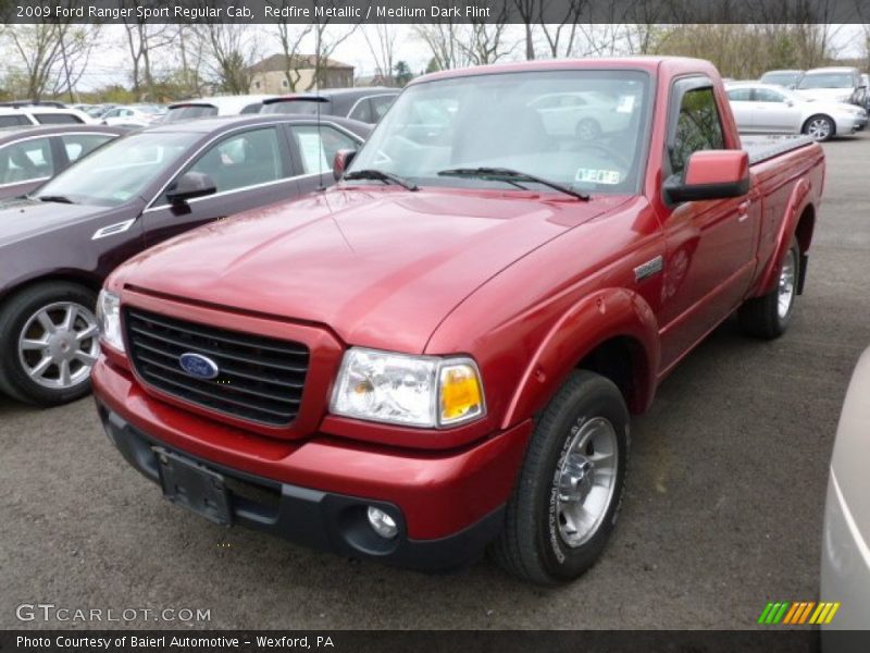 Redfire Metallic / Medium Dark Flint 2009 Ford Ranger Sport Regular Cab