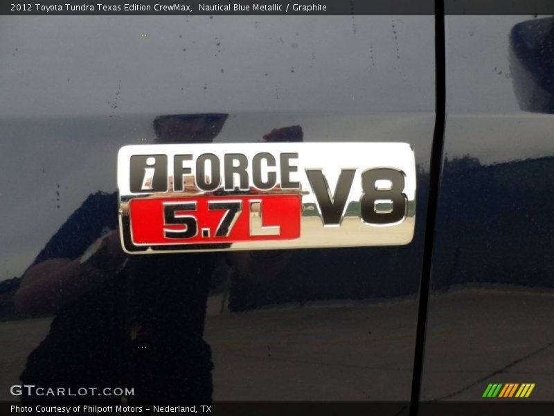 Nautical Blue Metallic / Graphite 2012 Toyota Tundra Texas Edition CrewMax