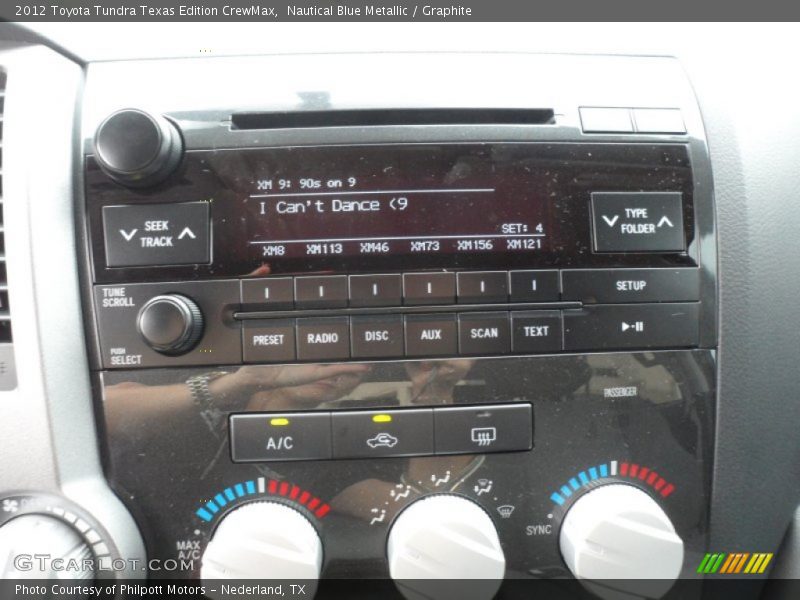 Nautical Blue Metallic / Graphite 2012 Toyota Tundra Texas Edition CrewMax