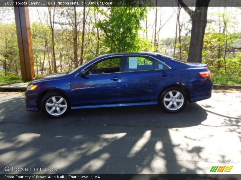 Blue Ribbon Metallic / Dark Charcoal 2007 Toyota Camry SE