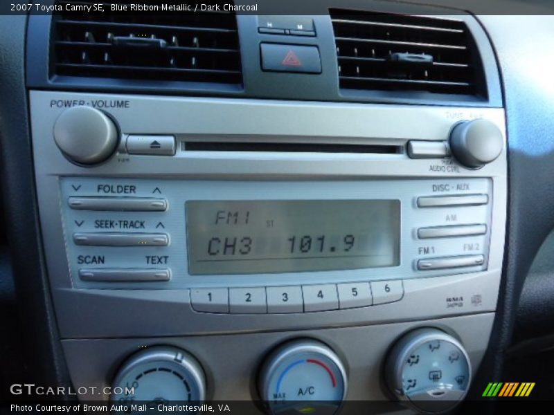 Blue Ribbon Metallic / Dark Charcoal 2007 Toyota Camry SE