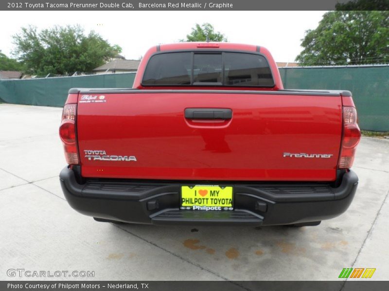 Barcelona Red Metallic / Graphite 2012 Toyota Tacoma Prerunner Double Cab