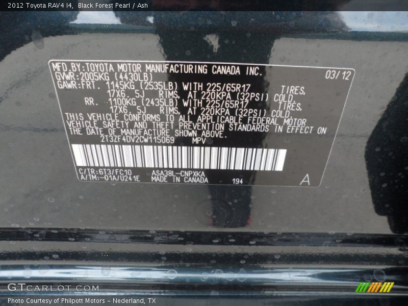 6T3 - 2012 Toyota RAV4 I4