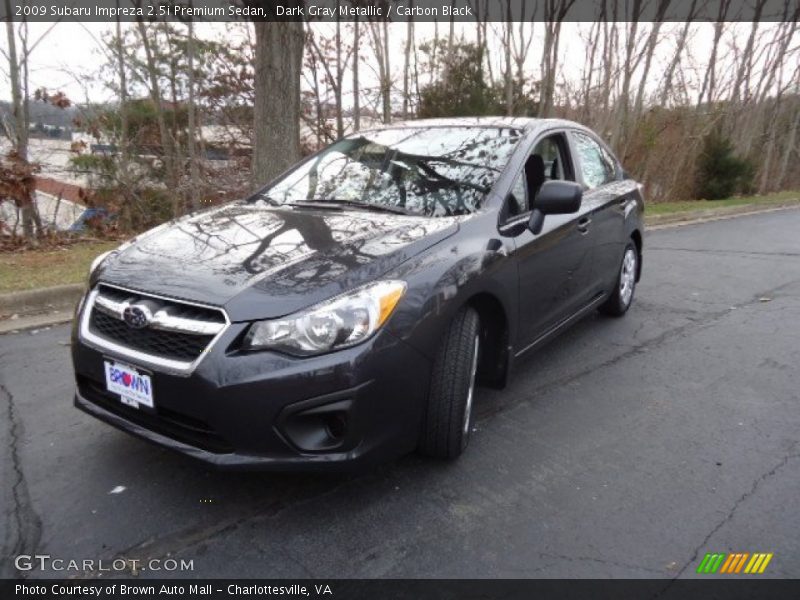 Dark Gray Metallic / Carbon Black 2009 Subaru Impreza 2.5i Premium Sedan