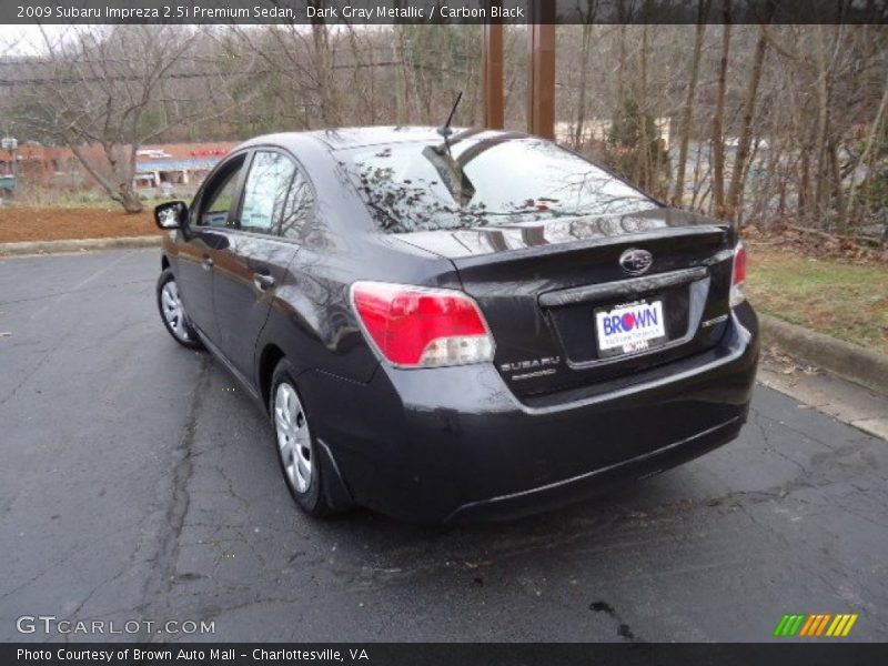 Dark Gray Metallic / Carbon Black 2009 Subaru Impreza 2.5i Premium Sedan