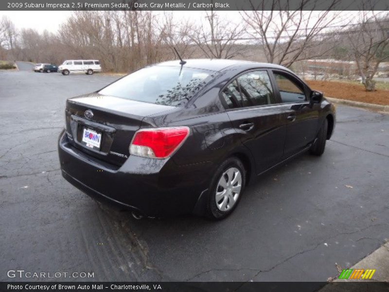 Dark Gray Metallic / Carbon Black 2009 Subaru Impreza 2.5i Premium Sedan