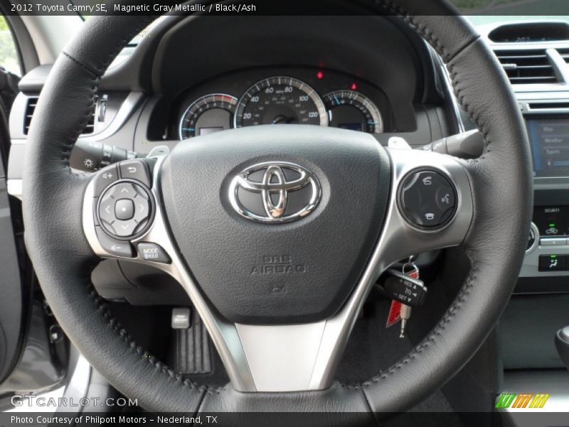 Magnetic Gray Metallic / Black/Ash 2012 Toyota Camry SE