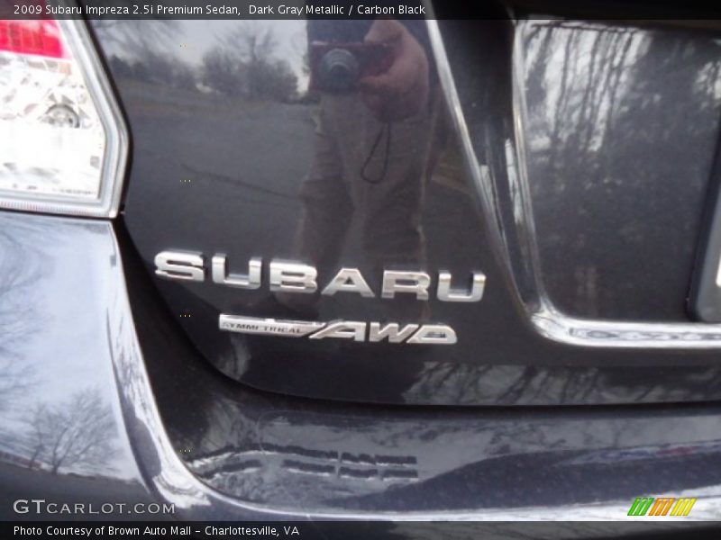 Dark Gray Metallic / Carbon Black 2009 Subaru Impreza 2.5i Premium Sedan