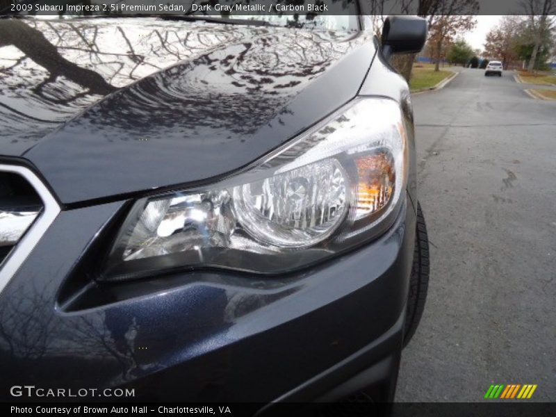 Dark Gray Metallic / Carbon Black 2009 Subaru Impreza 2.5i Premium Sedan