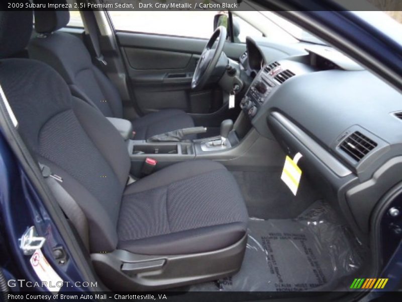 Dark Gray Metallic / Carbon Black 2009 Subaru Impreza 2.5i Premium Sedan