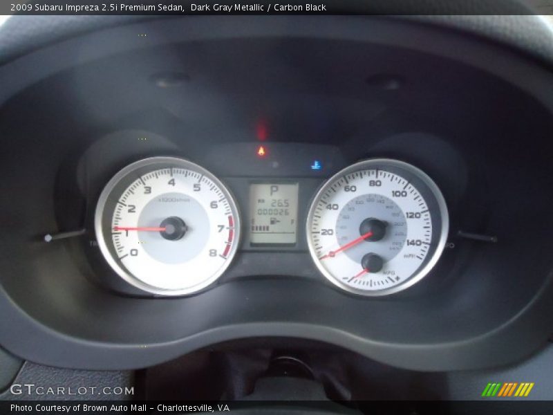 Dark Gray Metallic / Carbon Black 2009 Subaru Impreza 2.5i Premium Sedan