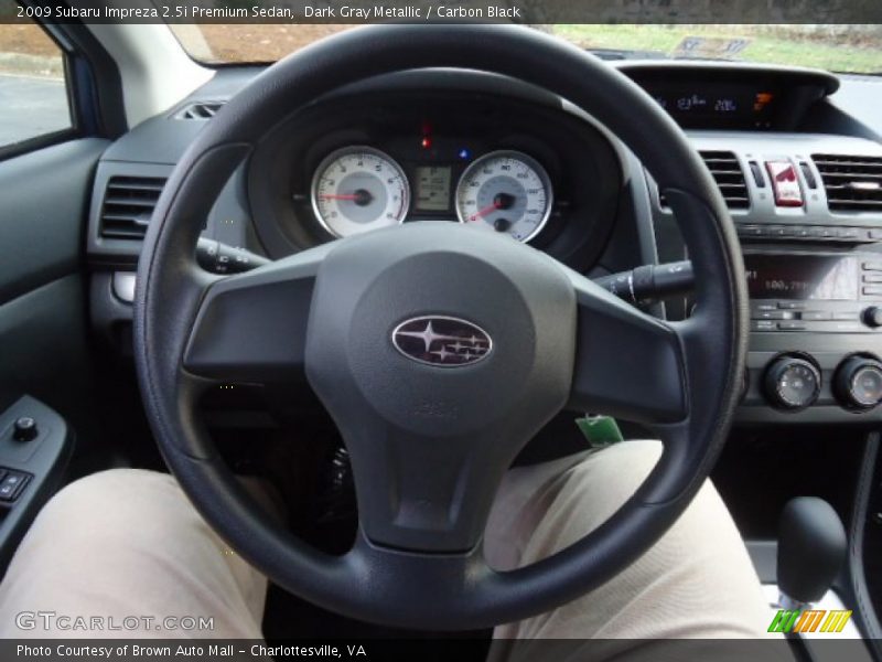 Dark Gray Metallic / Carbon Black 2009 Subaru Impreza 2.5i Premium Sedan