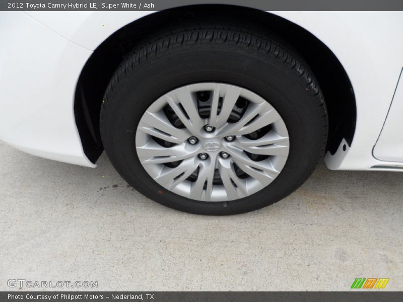 Super White / Ash 2012 Toyota Camry Hybrid LE