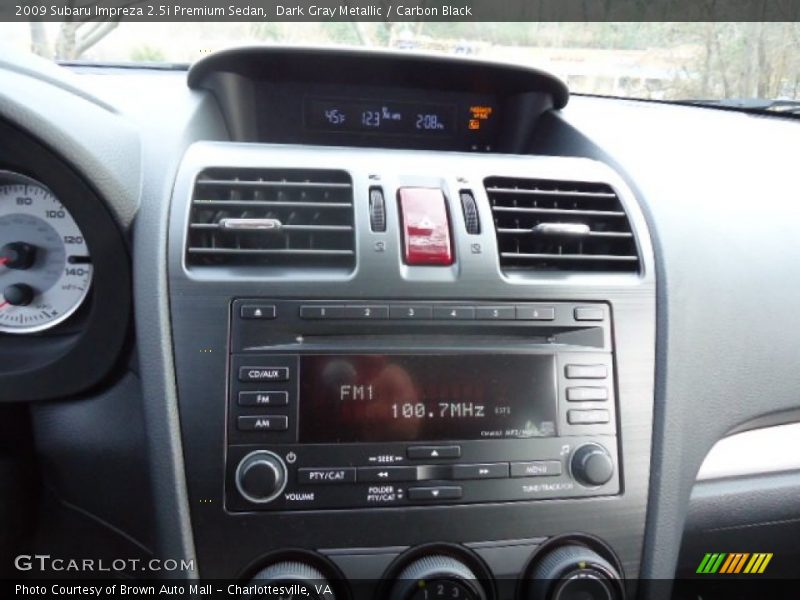 Dark Gray Metallic / Carbon Black 2009 Subaru Impreza 2.5i Premium Sedan