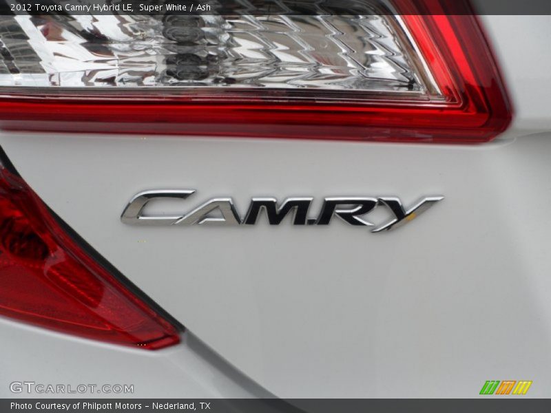 Super White / Ash 2012 Toyota Camry Hybrid LE