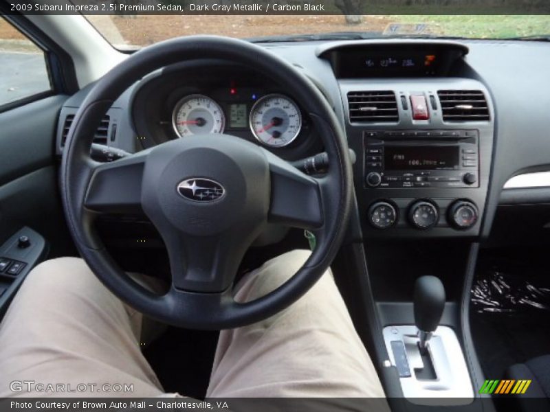 Dark Gray Metallic / Carbon Black 2009 Subaru Impreza 2.5i Premium Sedan
