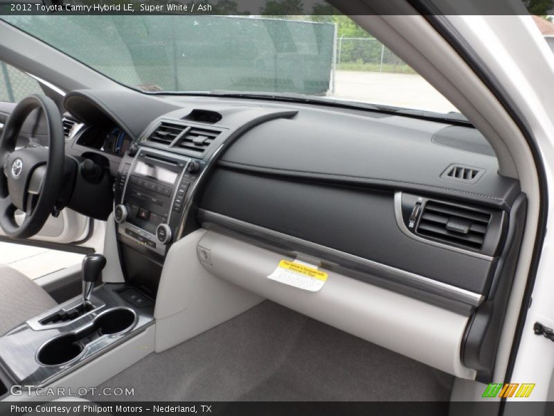 Super White / Ash 2012 Toyota Camry Hybrid LE