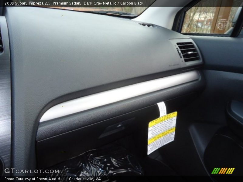 Dark Gray Metallic / Carbon Black 2009 Subaru Impreza 2.5i Premium Sedan