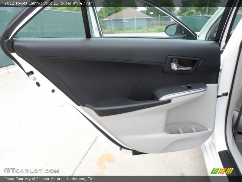 Super White / Ash 2012 Toyota Camry Hybrid LE