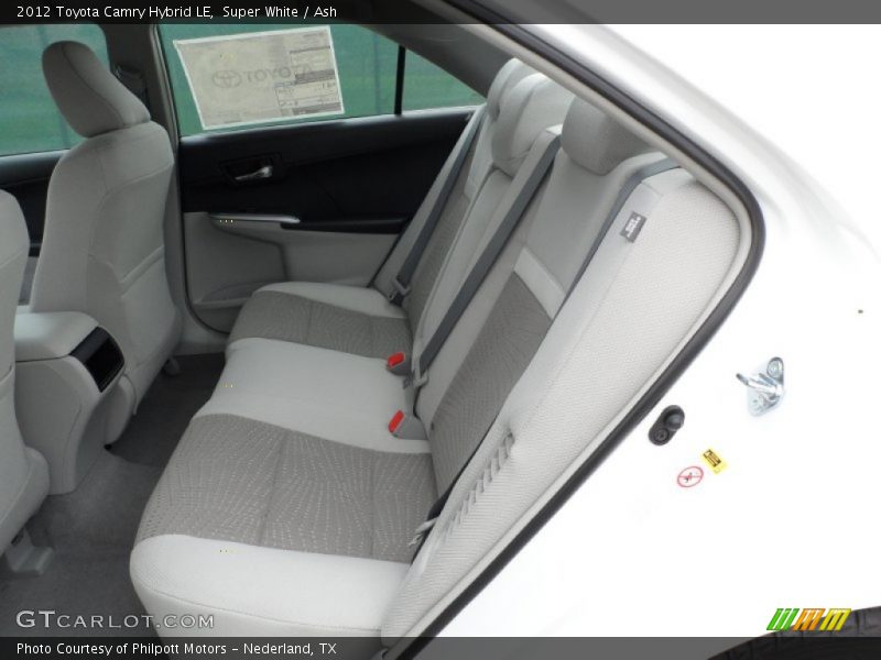 Super White / Ash 2012 Toyota Camry Hybrid LE
