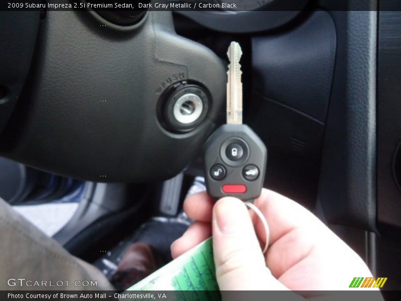 Dark Gray Metallic / Carbon Black 2009 Subaru Impreza 2.5i Premium Sedan