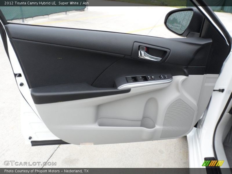 Super White / Ash 2012 Toyota Camry Hybrid LE