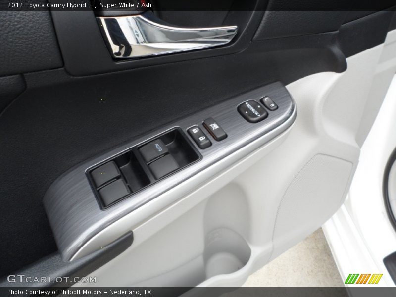 Super White / Ash 2012 Toyota Camry Hybrid LE