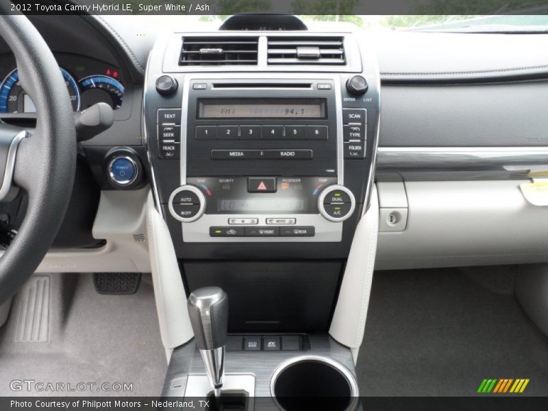 Super White / Ash 2012 Toyota Camry Hybrid LE