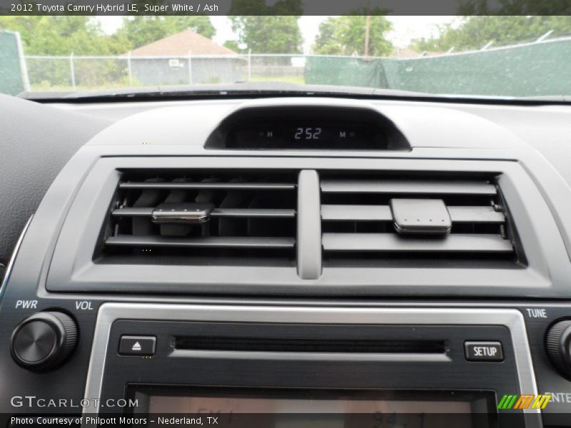Super White / Ash 2012 Toyota Camry Hybrid LE