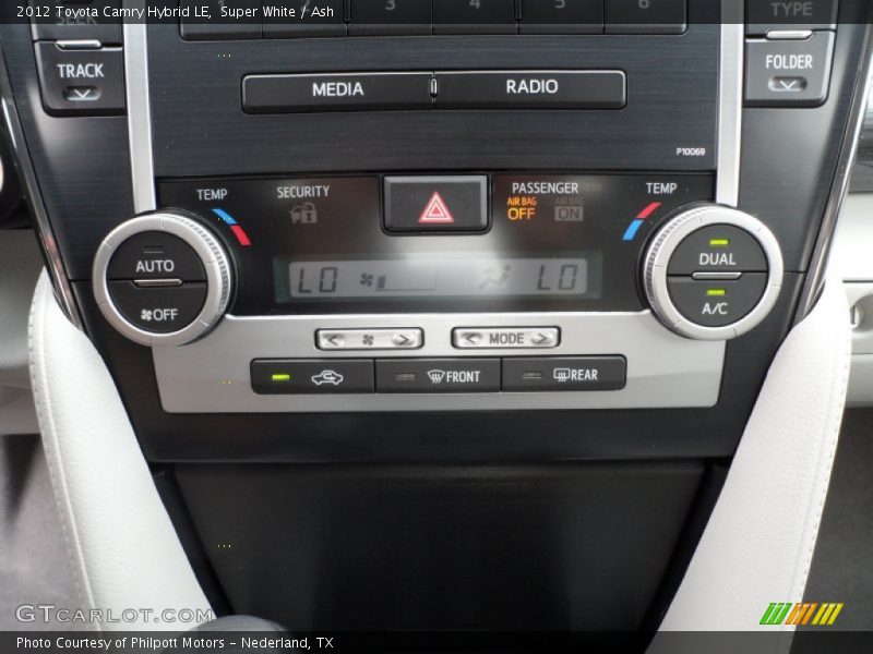 Super White / Ash 2012 Toyota Camry Hybrid LE