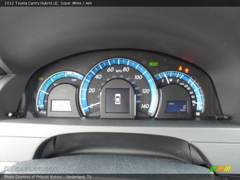 Super White / Ash 2012 Toyota Camry Hybrid LE