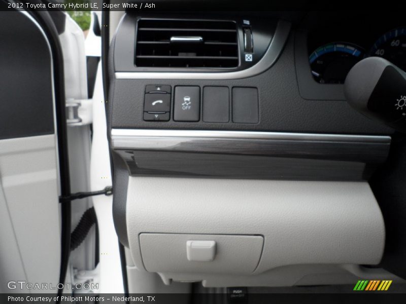 Super White / Ash 2012 Toyota Camry Hybrid LE