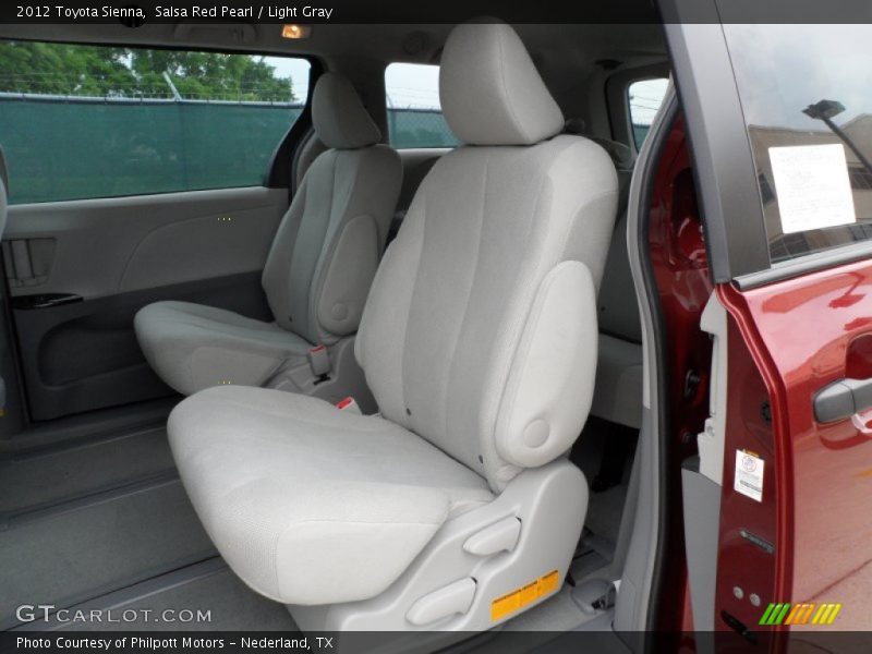  2012 Sienna  Light Gray Interior