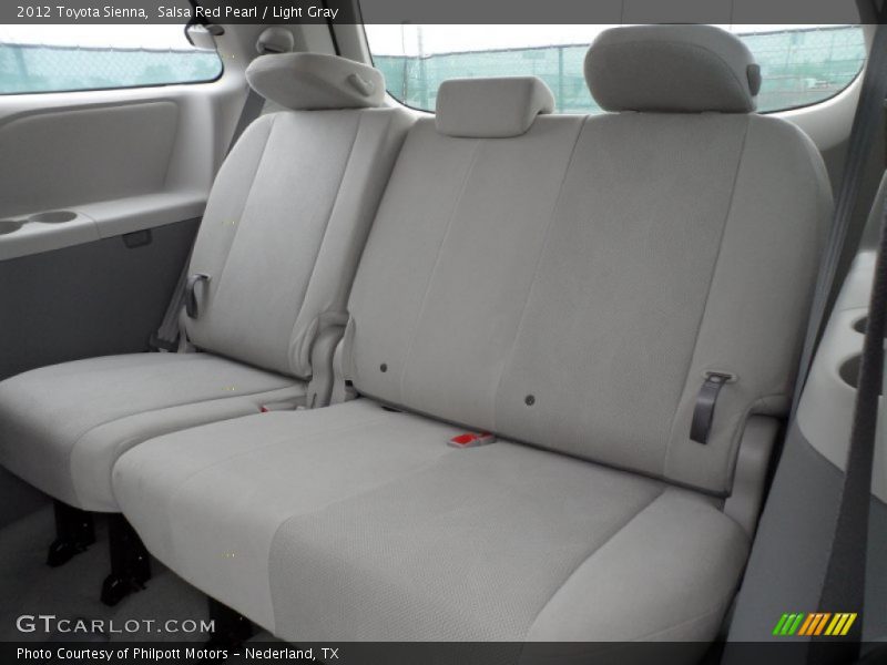 Rear Seat of 2012 Sienna 