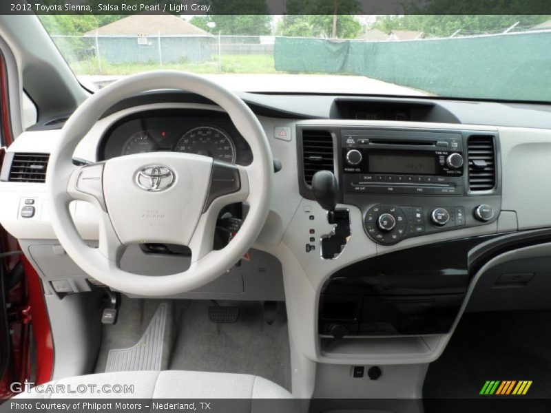 Dashboard of 2012 Sienna 