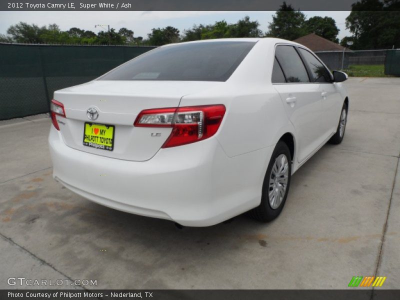 Super White / Ash 2012 Toyota Camry LE