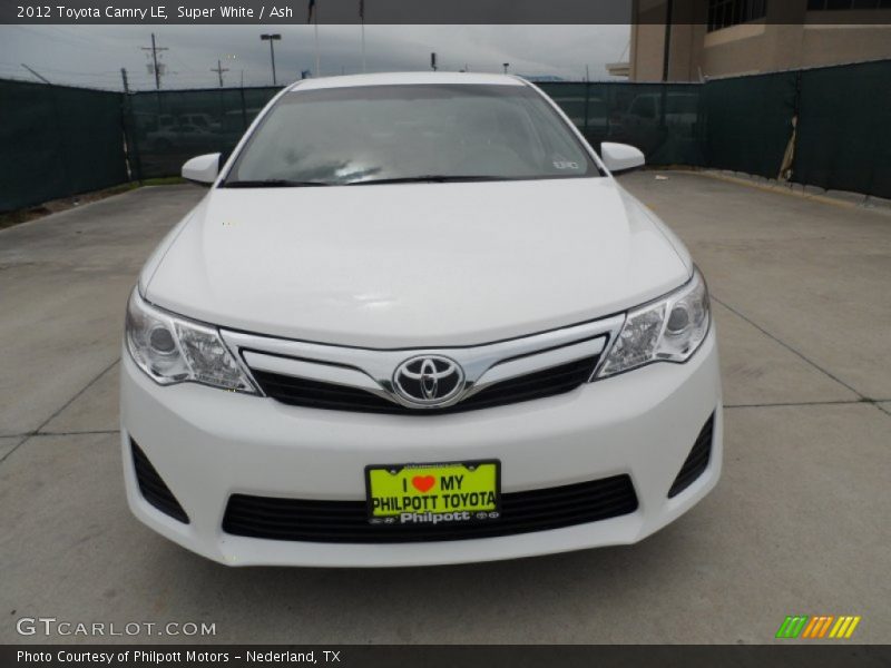 Super White / Ash 2012 Toyota Camry LE