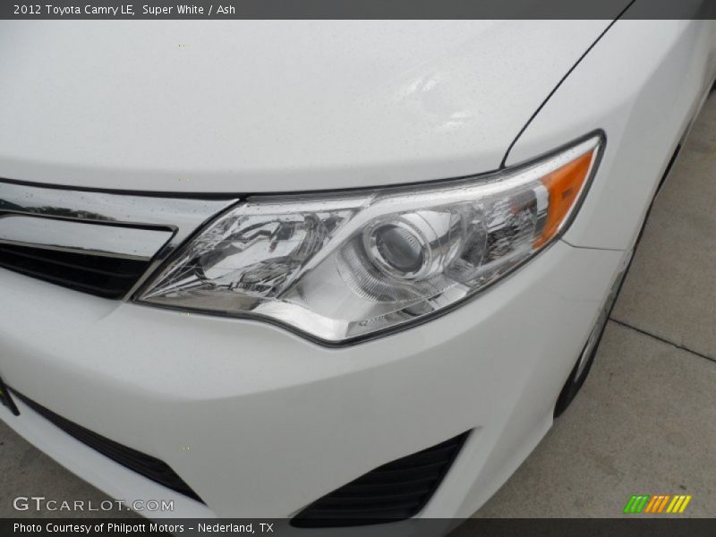 Super White / Ash 2012 Toyota Camry LE
