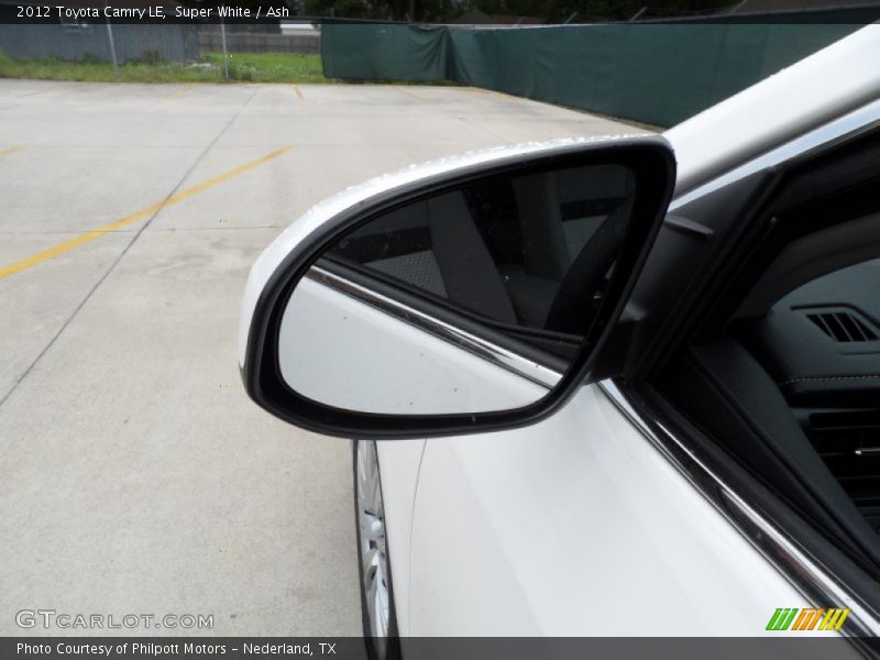 Super White / Ash 2012 Toyota Camry LE